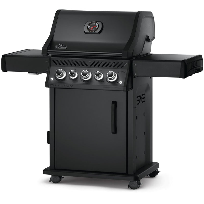 Napoleon 55-Inch Phantom Rogue SE 425 RSIB Propane Gas Grill with Infrared Side and Rear Burners in Matte Black (RSE425RSIBPMK-1-PHM)