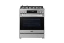 ROBAM 3-Piece Appliance Package - 30-Inch 5 Cu. Ft. Oven Freestanding Gas Range, Under Cabinet/Wall Mounted Range Hood and Dishwasher in Stainless Steel