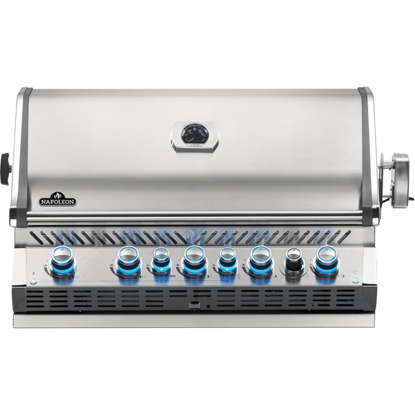 Napoleon 42-Inch Prestige Pro 665 RB Built-In Natural Gas Grill with Infrared Rear Burner in Stainless Steel (BIPRO665RBNSS-3)