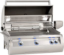 Fire Magic Echelon Diamond E790i 36-Inch Natural Gas Built-In Grill with 1 Sear Burner, Backburner, Rotisserie Kit, and Analog Thermometer (E790I-8LAN)