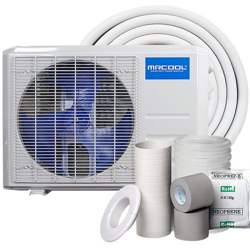 MRCOOL Advantage 9K BTU, 19 SEER , Heat Pump Condenser with 16ft line set install kit (A-09-HP-C-115B)