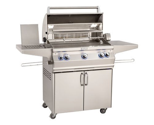 Fire Magic Aurora A540s 32-Inch Propane Gas Freestanding Grill with 1 Sear Burner, Backburner, Rotisserie Kit and Analog Thermometer (A540S-8LAP-61)