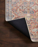 Loloi II Adrian Collection - Traditional Power Loomed Rug in Rust & Denim (ADR-02)