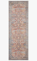 Loloi II Adrian Collection - Traditional Power Loomed Rug in Rust & Denim (ADR-02)