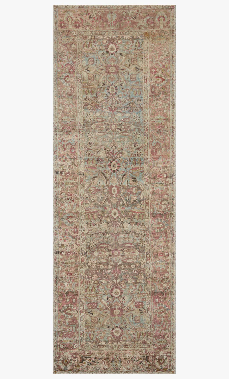 Loloi II Adrian Collection - Traditional Power Loomed Rug in Ocean & Clay (ADR-06)