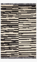 Chris Loves Julia x Loloi - Alice Collection - Contemporary Power Loomed Rug in Cream & Charcoal (ALI-03)