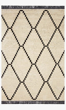 Chris Loves Julia x Loloi - Alice Collection - Contemporary Power Loomed Rug in Cream & Charcoal (ALI-04)