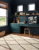 Chris Loves Julia x Loloi - Alice Collection - Contemporary Power Loomed Rug in Cream & Charcoal (ALI-04)