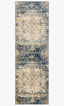 Loloi Anastasia Collection - Transitional Power Loomed Rug in Blue & Ivory (AF-06)