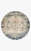 Loloi Anastasia Collection - Transitional Power Loomed Rug in Blue & Ivory (AF-06)