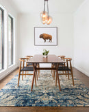 Loloi Anastasia Collection - Transitional Power Loomed Rug in Blue & Ivory (AF-06)