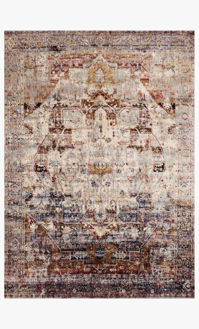 Loloi Anastasia Collection - Transitional Power Loomed Rug in Slate & Multi (AF-08)