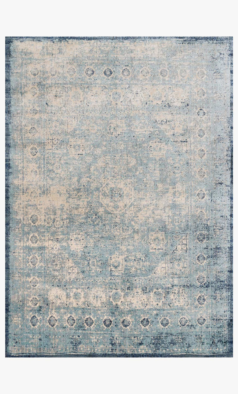 Loloi Anastasia Collection - Transitional Power Loomed Rug in Lt. Blue & Ivory (AF-14)