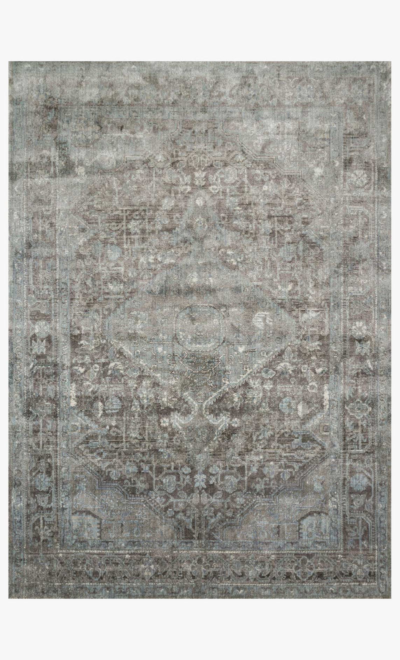 Loloi Anastasia Collection - Transitional Power Loomed Rug in Stone & Blue (AF-22)