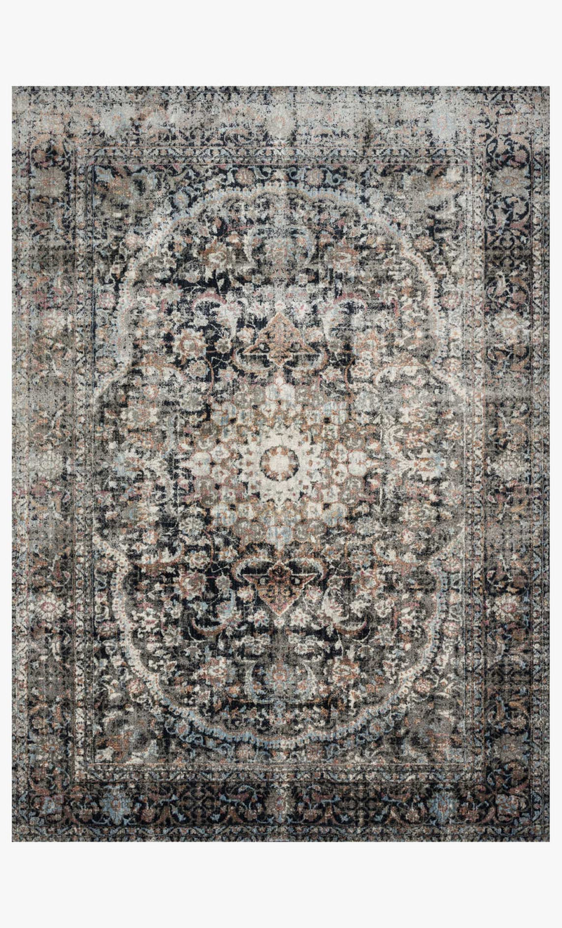 Loloi Anastasia Collection - Transitional Power Loomed Rug in Charcoal & Sunset (AF-24)