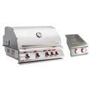 Blaze  Package - Premium LTE Marine Grade 32-Inch 4-Burner Built-In Natural Gas Grill and Double Side Burner in Stainless Steel