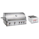 Blaze Grill Package - Professional LUX 44-Inch 4-Burner Built-In Natural Gas Grill and Side Burner in Stainless Steel