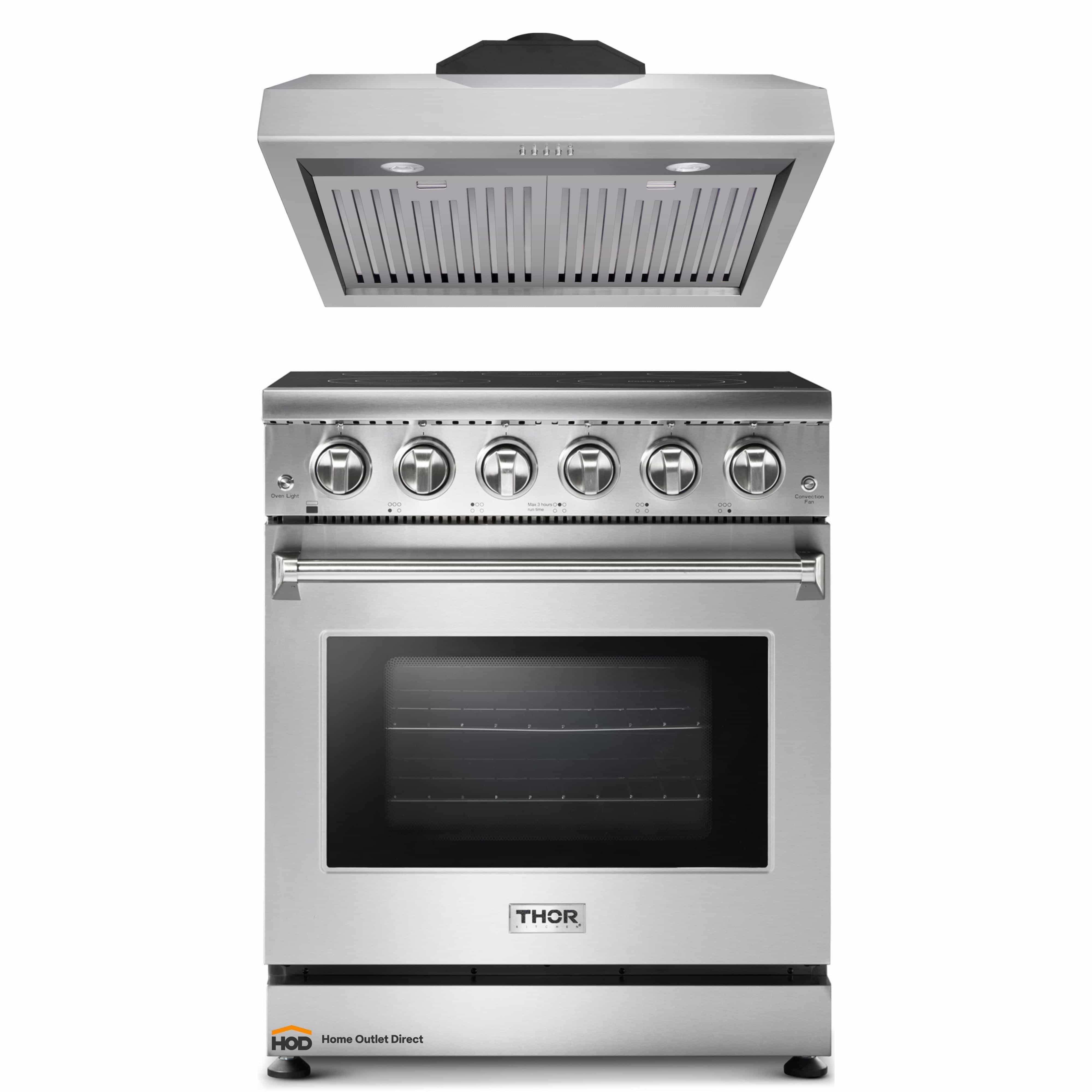 HRE3001 Thor Kitchen 30 Professional Electric Range with 5 Elements -  Stainless Steel