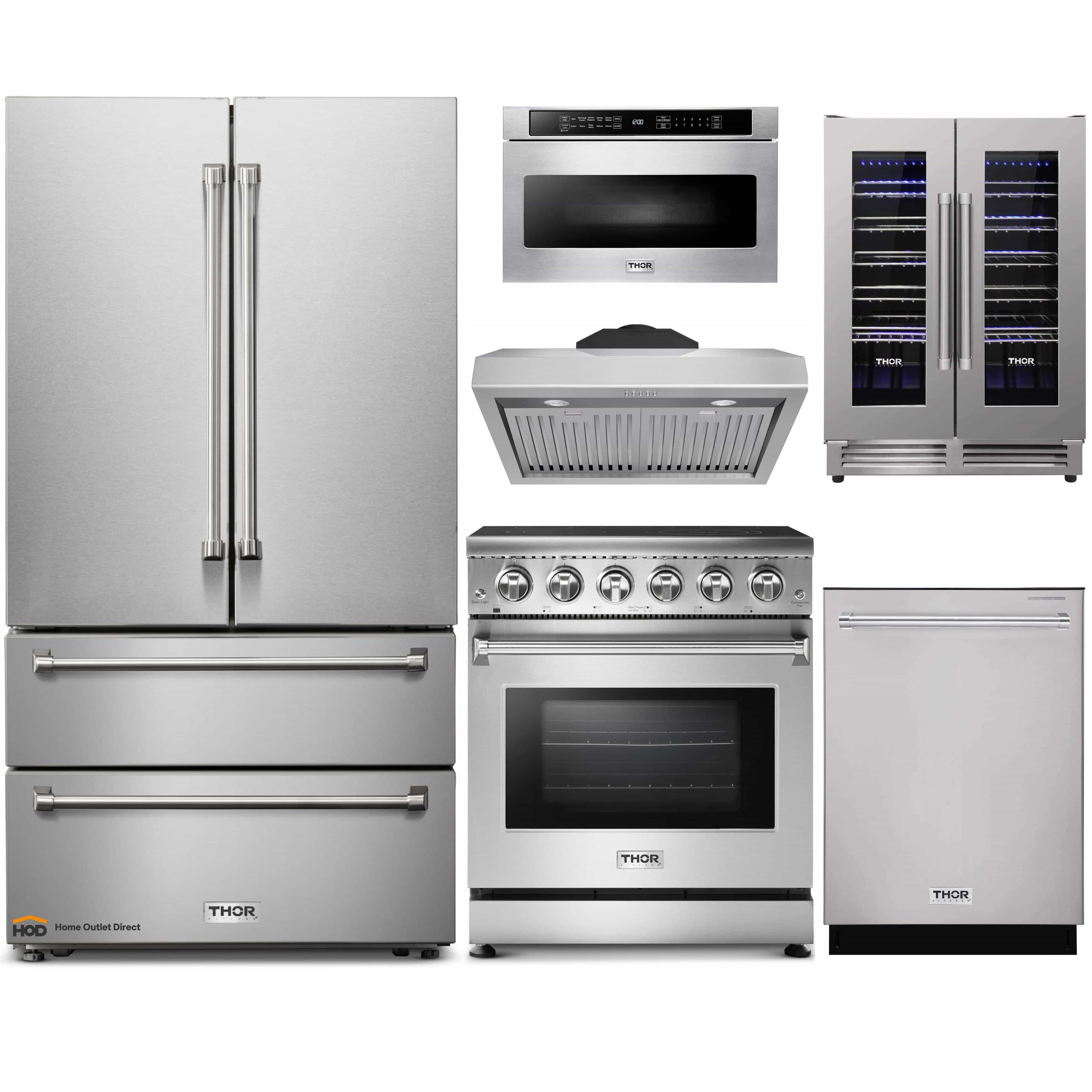Thor Kitchen 30 in. 4.55 cu. ft. Single Oven Electric Range with Convection  in Stainless Steel HRE3001 - The Home Depot