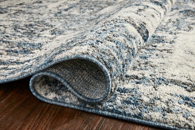 Loloi II Austen Collection - Contemporary Power Loomed Rug in Natural & Ocean (AUS-01)