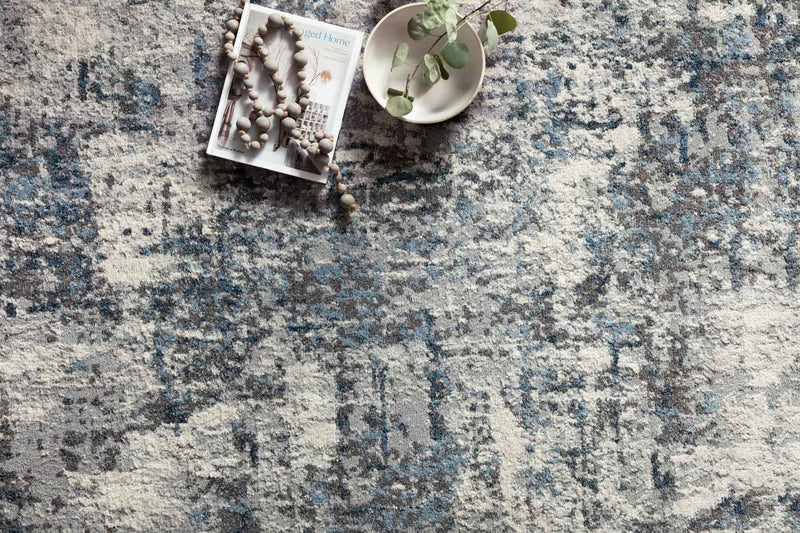 Loloi II Austen Collection - Contemporary Power Loomed Rug in Natural & Ocean (AUS-01)