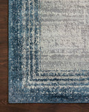 Loloi II Austen Collection - Contemporary Power Loomed Rug in Pebble & Blue (AUS-02)
