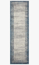 Loloi II Austen Collection - Contemporary Power Loomed Rug in Pebble & Blue (AUS-02)