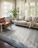 Loloi II Austen Collection - Contemporary Power Loomed Rug in Pebble & Blue (AUS-02)