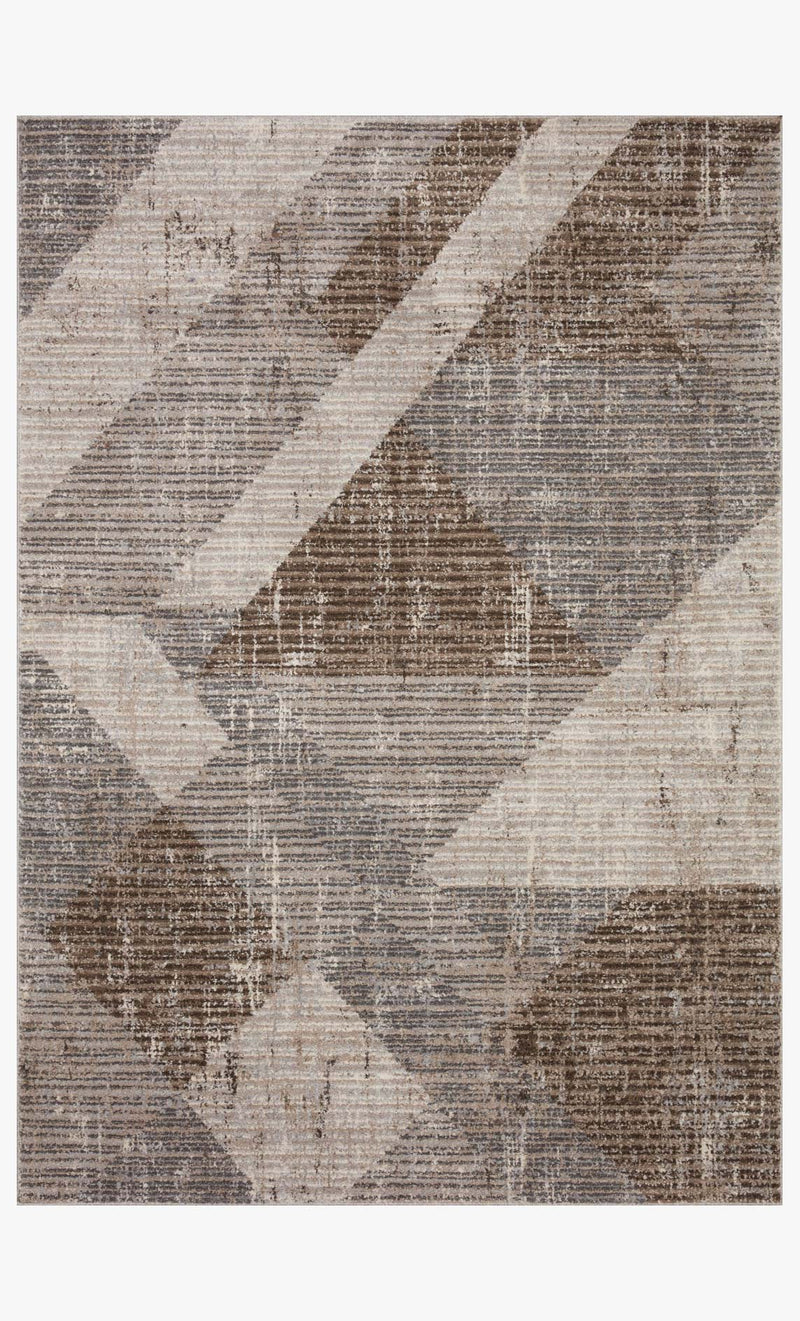 Loloi II Austen Collection - Contemporary Power Loomed Rug in Stone & Bark (AUS-04)