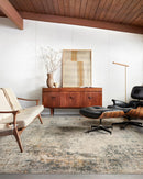 Loloi Axel Collection - Contemporary Power Loomed Rug in Ocean & Beige (AXE-04)