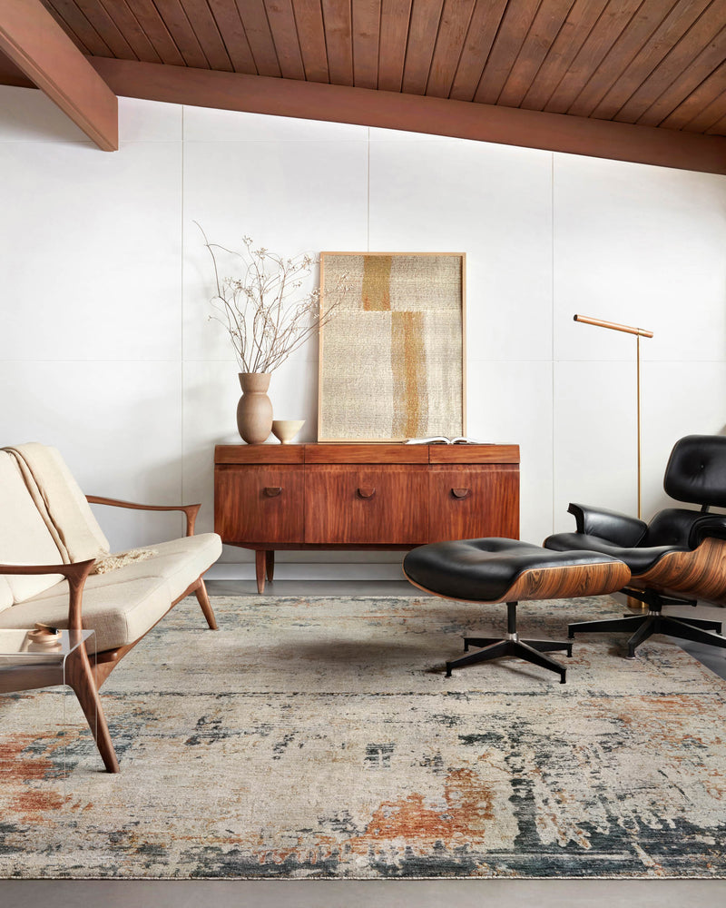 Loloi Axel Collection - Contemporary Power Loomed Rug in Stone (AXE-05)