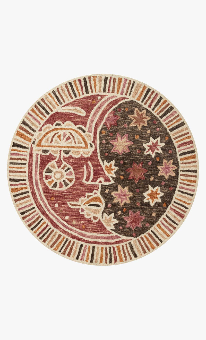 Justina Blakeney x Loloi Ayo Collection - Contemporary Hooked Rug in Rose (AYO-01)