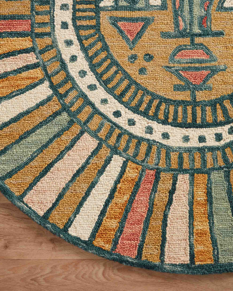 Justina Blakeney x Loloi Ayo Collection - Contemporary Hooked Rug in Gold (AYO-02)