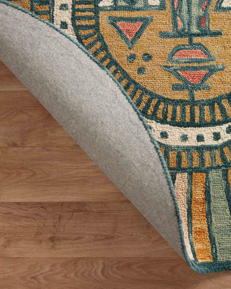 Justina Blakeney x Loloi Ayo Collection - Contemporary Hooked Rug in Gold (AYO-02)