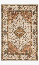 Loloi II Beatty Collection - Traditional Hooked Rug in Ivory & Rust (BEA-01)