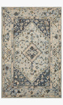 Loloi II Beatty Collection - Traditional Hooked Rug in Lt. Blue & Blue (BEA-01)