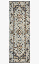 Loloi II Beatty Collection - Traditional Hooked Rug in Lt. Blue & Blue (BEA-01)