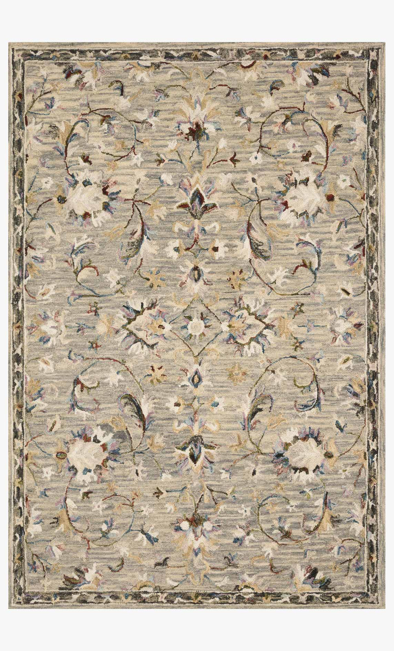 Loloi II Beatty Collection - Traditional Hooked Rug in Grey (BEA-03)