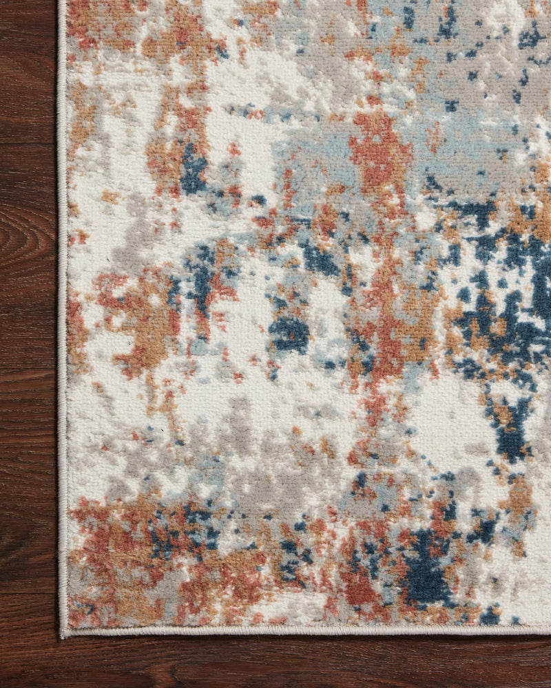Loloi II Bianca Collection - Contemporary Power Loomed Rug in Ivory & Multi (BIA-03)