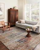 Loloi II Bianca Collection - Contemporary Power Loomed Rug in Ocean & Spice (BIA-09)