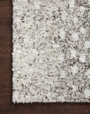Loloi II Bliss Shag Collection - Shags Power Loomed Rug in Grey & White (BLS-01)