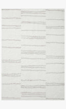 Loloi II Bliss Shag Collection - Shags Power Loomed Rug in White & Grey (BLS-02)