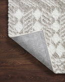 Loloi II Bliss Shag Collection - Shags Power Loomed Rug in Grey & White (BLS-05)