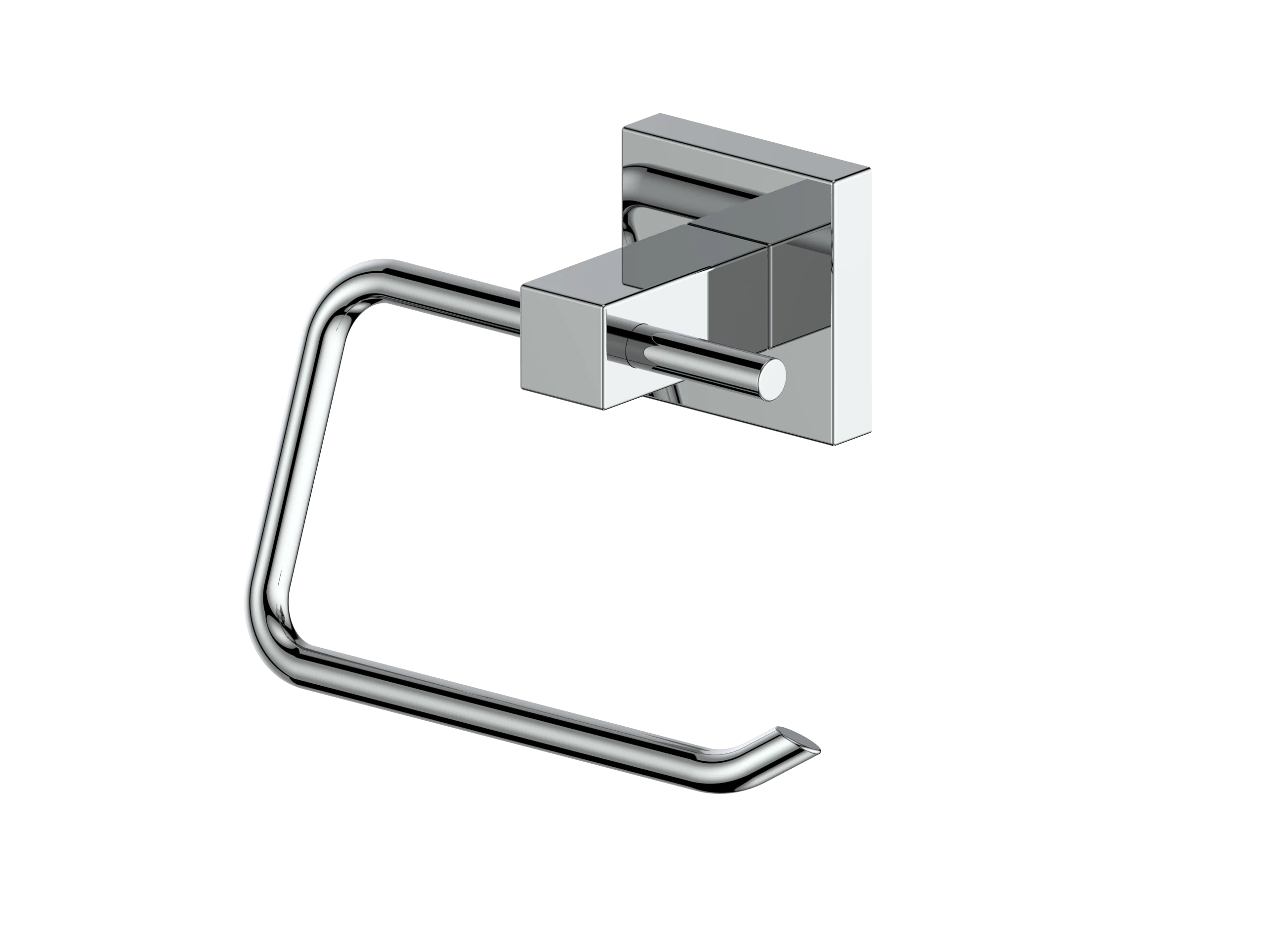 Champagne bronze toilet paper holder with wall mount and extended curved arm
