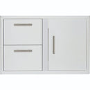 Blaze 32-Inch Access Door and Double Drawer Combo in Stainless Steel (BLZ-DDC-R-LTSC)