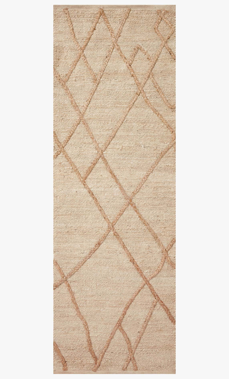 Loloi II Bodhi Collection - Contemporary Hand Woven Rug in Ivory & Natural (BOD-01)