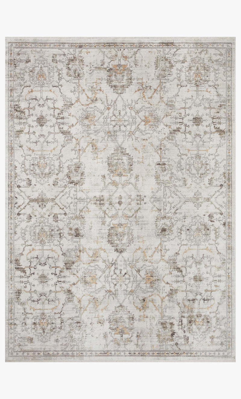 Loloi Bonney Collection - Traditional Power Loomed Rug in Ivory & Dove (BNY-03)