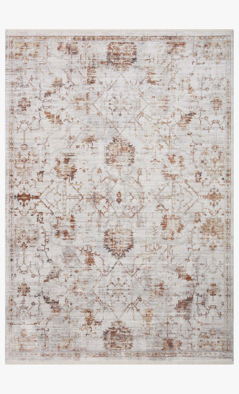 Loloi Bonney Collection - Traditional Power Loomed Rug in Silver & Sunset (BNY-04)