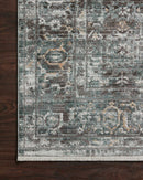Loloi Bonney Collection - Traditional Power Loomed Rug in Slate & Teal (BNY-05)