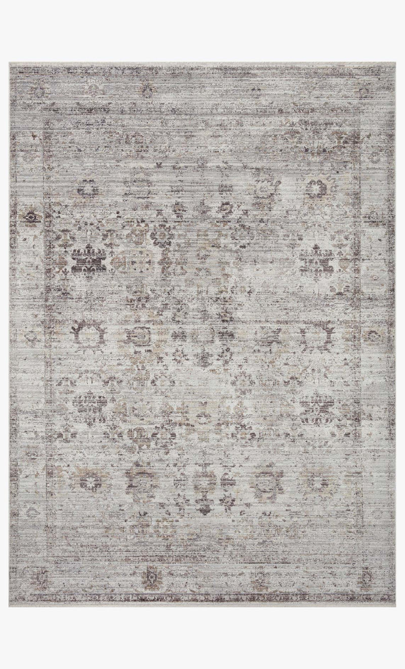 Loloi Bonney Collection - Traditional Power Loomed Rug in Stone & Charcoal (BNY-06)